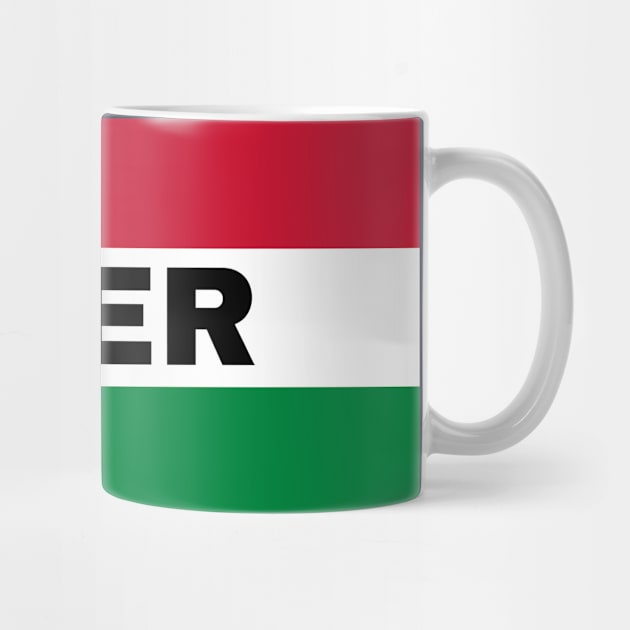 Eger City in Hungarian Flag by aybe7elf